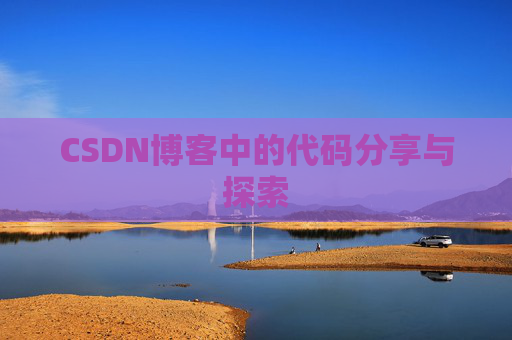 CSDN博客中的代码分享与探索 CSDN博客中的代码分享与探索